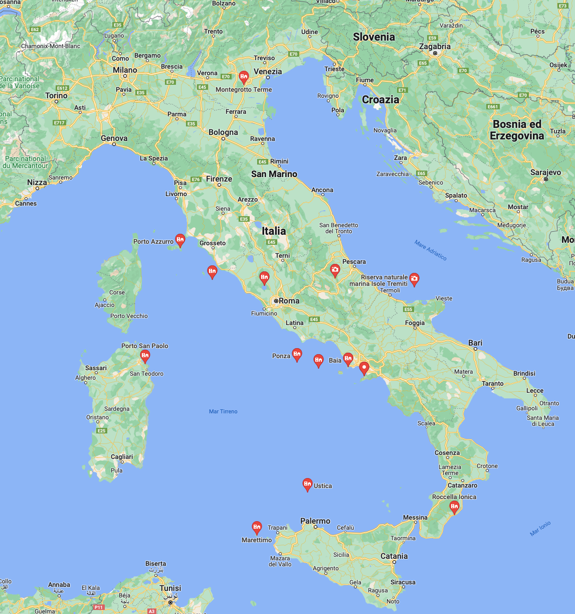 Immersioni in Italia